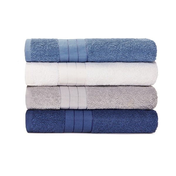 Sada 4 bavlněných ručníků Bonami Selection Capri, 50 x 100 cm