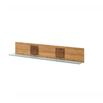 Raft în decor de lemn cu iluminat szynaka meble velle