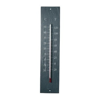 Termometru pentru exterior, din ardezie ego dekor plain, 45 x 10 cm