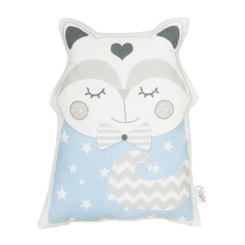 Pernă din amestec de bumbac pentru copii apolena pillow toy smart cat, 23 x 33 cm, albastru