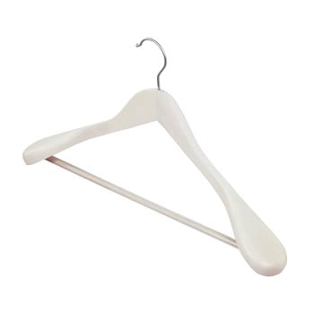 Umeraș din lemn domopak clothing, alb