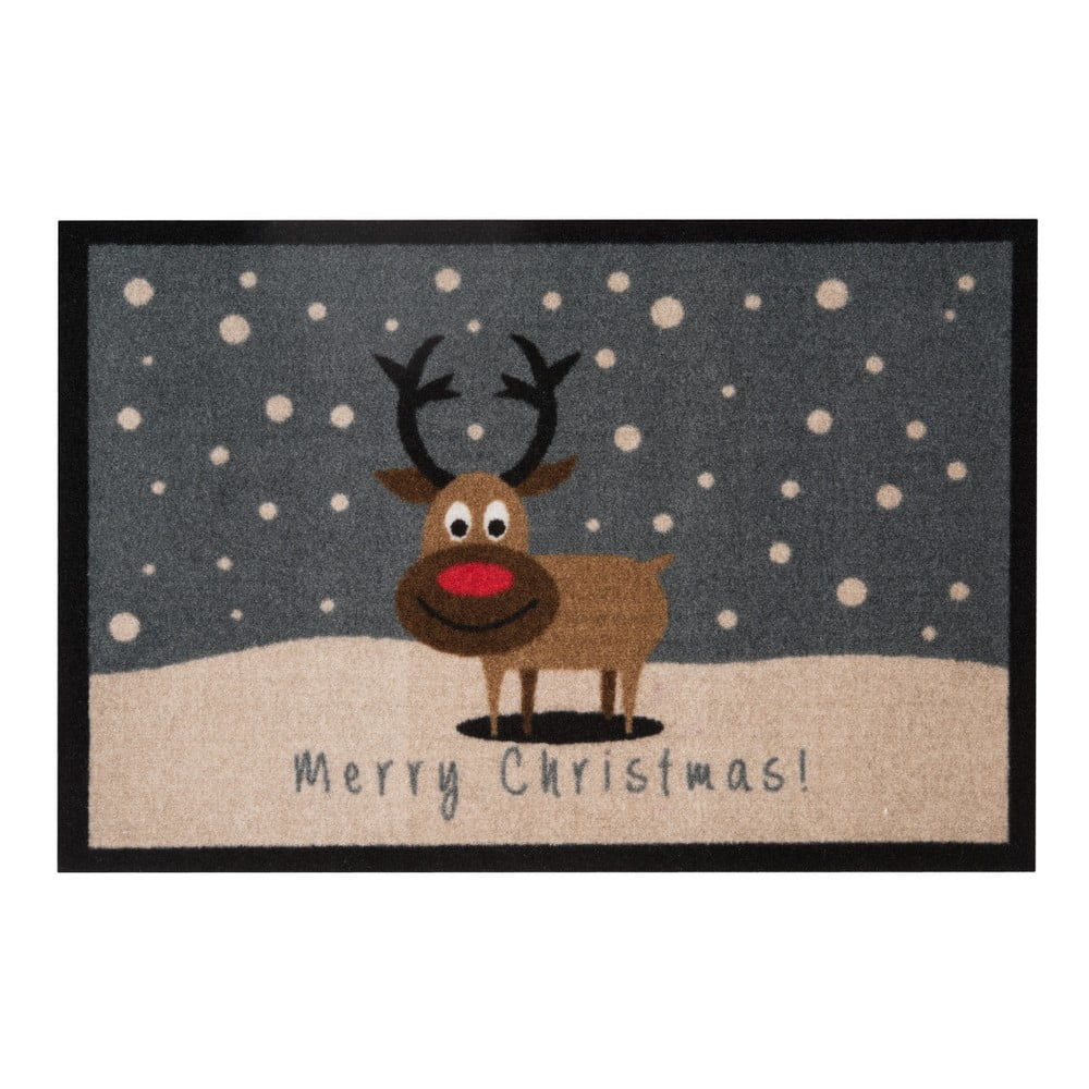 Rohožka Hanse Home Merry Christmas Reindeer, 40 x 60 cm