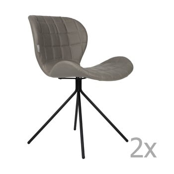 Set 2 scaune zuiver omg ll, gri