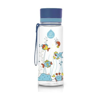 Sticlă din plastic reutilizabilă equa equarium, 0,6 l, albastru