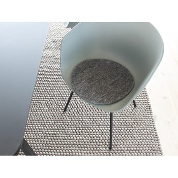 Pernă scaun lână wooldot felt chair pad, ⌀ 40 cm, antracit