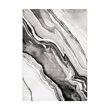 Covor Webtappeti Manhattan Empire, 200 x 290 cm, gri-negru
