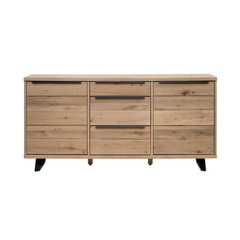 Comodă din lemn de stejar alb unique furniture novara