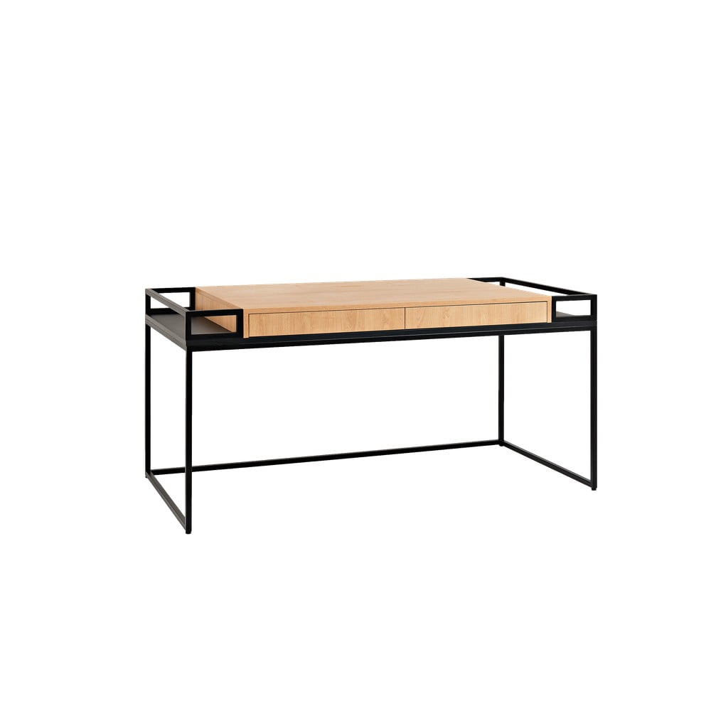 Pracovní stůl s černou konstrukcí Custom Form