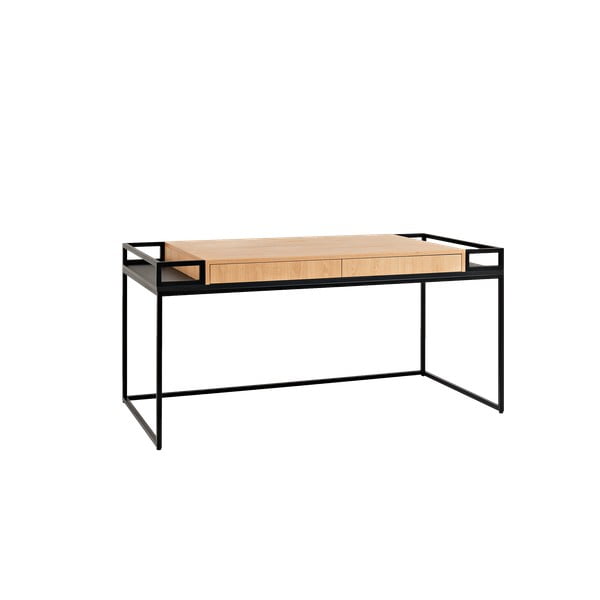 Pracovní stůl s černou konstrukcí Custom Form