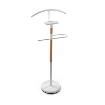 Valet pentru haine versa stand, detalii albe