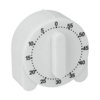 Cronometru de bucătărie metaltex time, alb