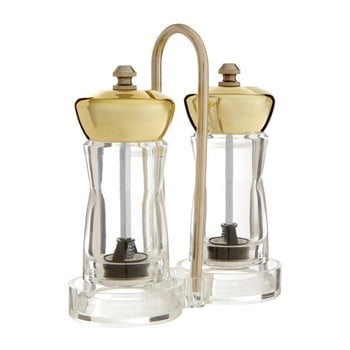 Set râșnițe pentru sare și piper cu suport premier housewares mill, auriu