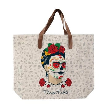 Geantă din pânză madre selva frida skull, 55 x 40 cm