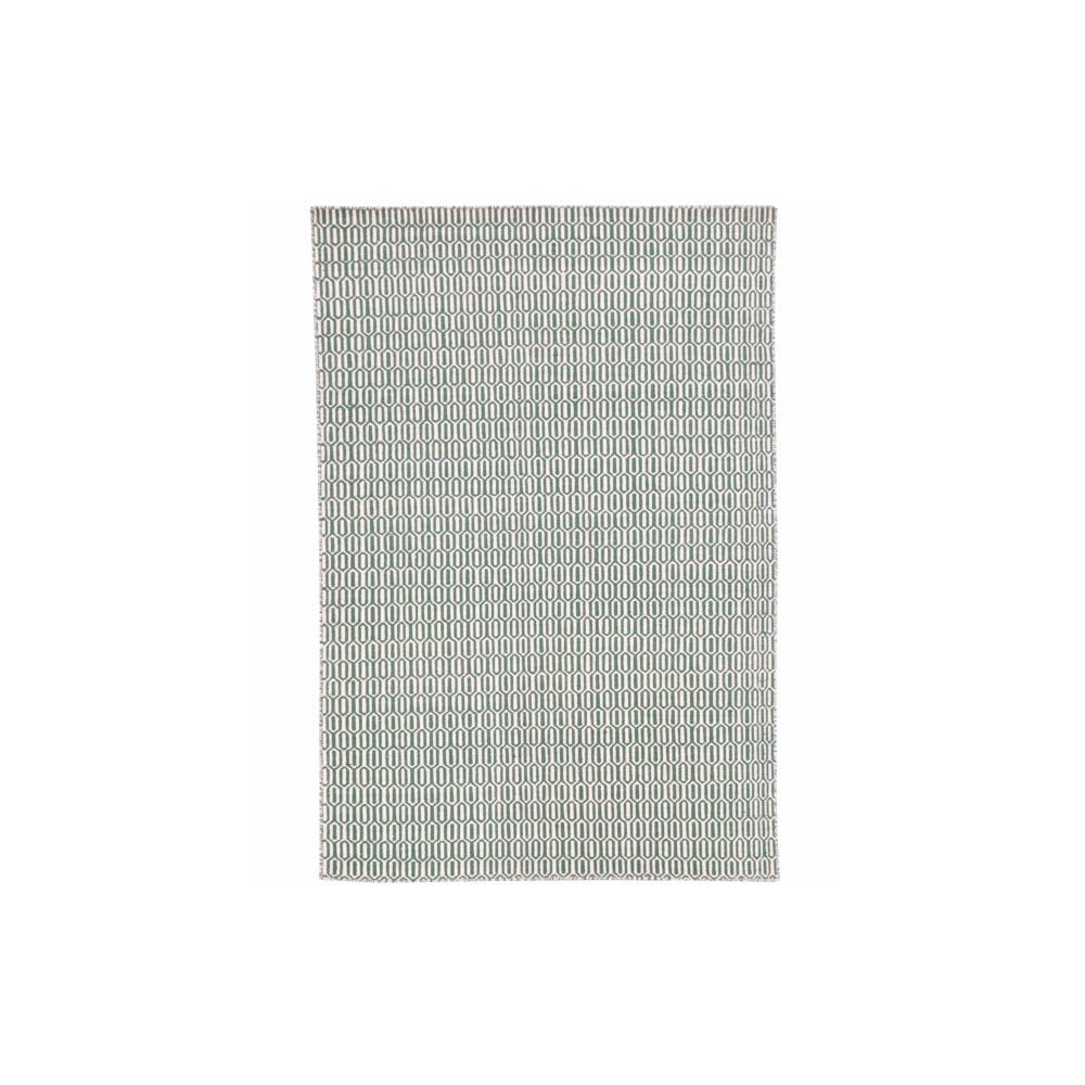 Ručně vázaný modrozelený koberec Serena, 200x140cm