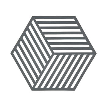 Suport pentru vase fierbinți zone hexagon, gri închis