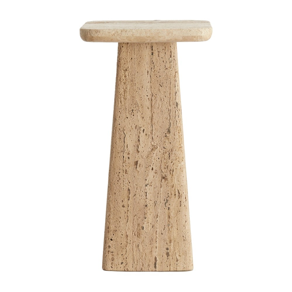 Odkládací stolek s deskou z kamene 30x30 cm Kepami – Light & Living