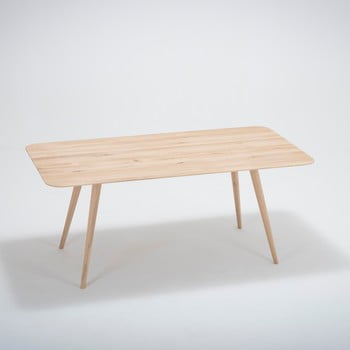 Masă cu structură din lemn masiv de stejar gazzda stafa, 180 x 90 cm
