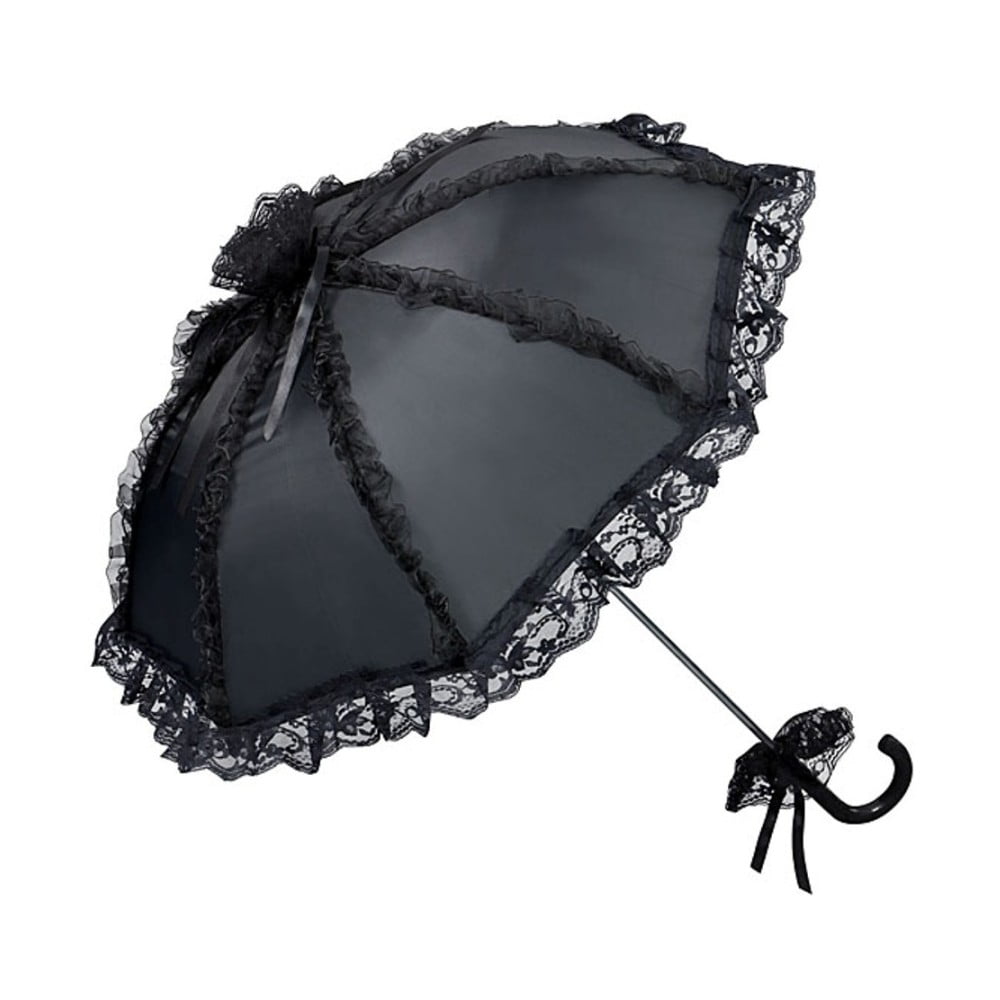 Černý holový deštník Von Lilienfeld Bridal Malisa