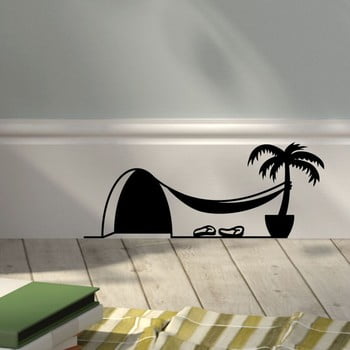 Autocolant ambiance mouse hole hamac and palm
