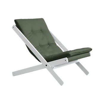 Fotoliu pliabil din lemn de fag karup design vigilius olive green, 60 x 115 cm, verde olive