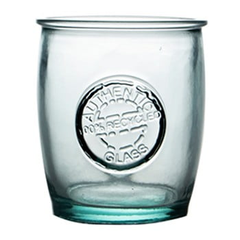 Set 4 pahare din sticlă reciclată ego dekor authentic, 400 ml