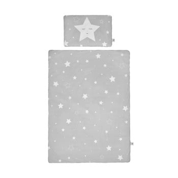 Set păturică matlasată din bumbac și pernă pentru copii bellamy shining star, 140 x 200 cm