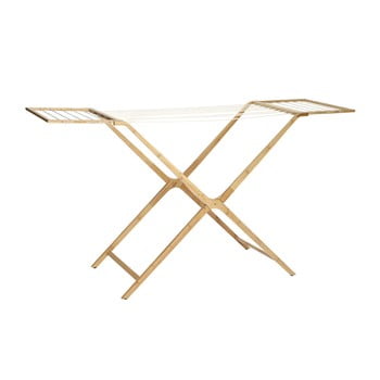 Uscător extensibil din bambus pentru haine hübsch bamboo