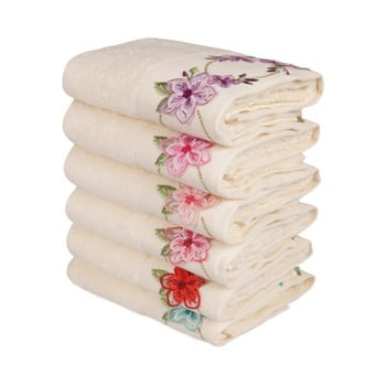 Set 6 prosoape din bumbac pur love, 50 x 90 cm