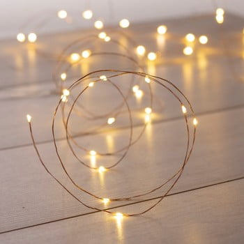 Ghirlanda luminoasă cu led decoking simple, lungime 5,3 m, argintiu