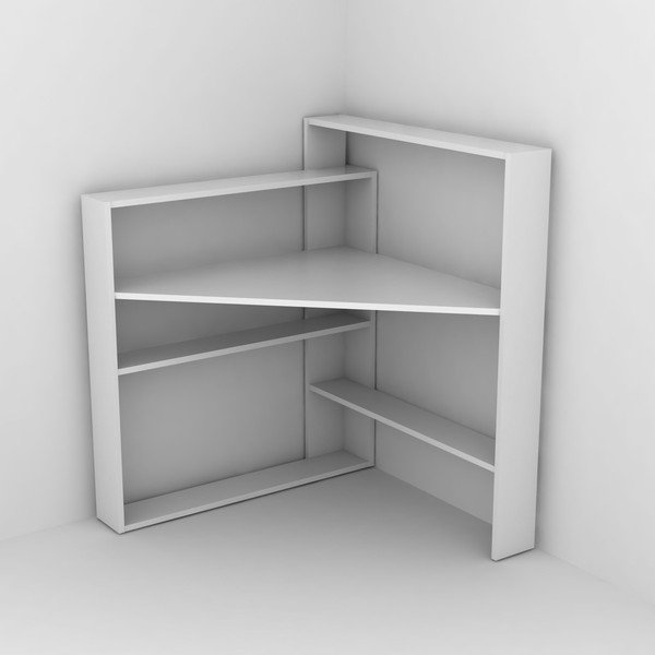 Bílý pracovní stůl s úložnými prostory Rafevi Pisagor