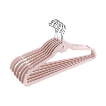 Set 7 umerașe wenko flocked, roz