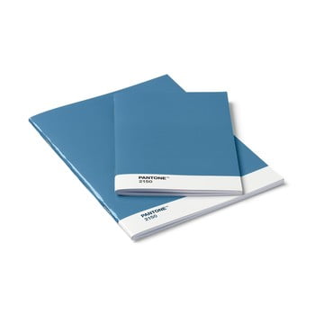 Set 2 caiete pantone, albastru