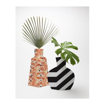 Set 2 vaze textile pentru flori really nice things flamingos