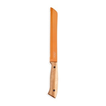 Cuțit cu mâner din lemn the mia cutt, lungime 20 cm, portocaliu