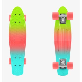 Skateboard colorat innovagoods mini cruiser lime