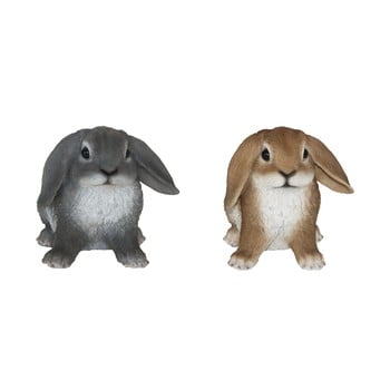 Set 2 statuete decorative Esschert Design Rabbit, înălțime 14,6 cm