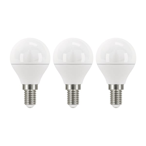 Sada 3 LED žárovek EMOS Classic Mini Globe Neutral White, 6W E14