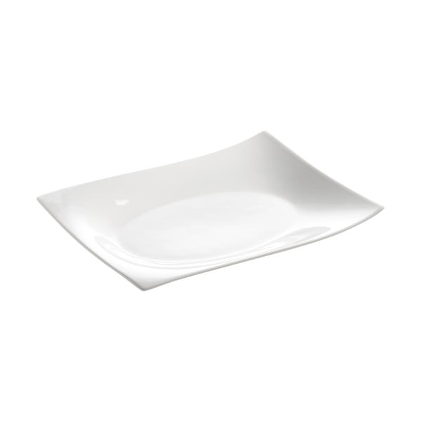 Bílý porcelánový talíř Maxwell & Williams Motion, 35 x 25,5 cm