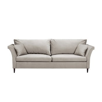 Canapea extensibilă cu 3 locuri și spațiu pentru depozitare mazzini sofas pivoine, bej