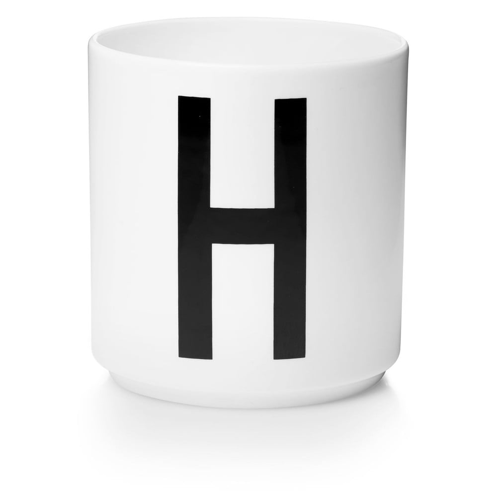 Bílý porcelánový hrnek Design Letters Personal H