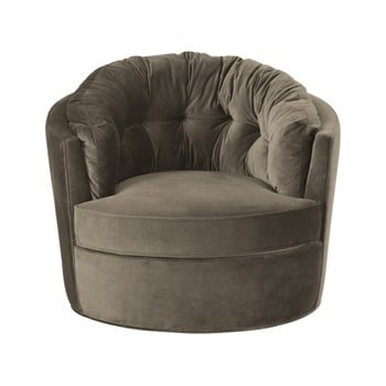 Fotoliu rotund bepurehome, ø 87 cm, khaki