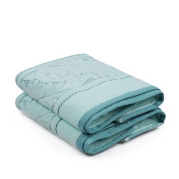 Set 2 prosoape din bumbac sultan, 50 x 90 cm, verde mentă
