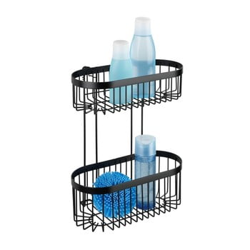 Coș de perete wenko classic plus 2 tier, negru