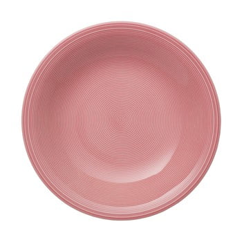 Farfurie adâncă din porțelan Like by Villeroy & Boch Group, 23,5 cm, roz