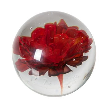 Decoraţiune din sticlă cu flori roşii bepurehome botanics