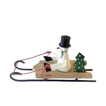 Decorațiune pentru crăciun g-bork snowman on sled