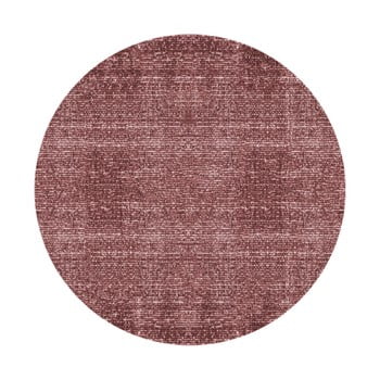 Covor rotund pt living washed cotton, ⌀ 150 cm, roșu