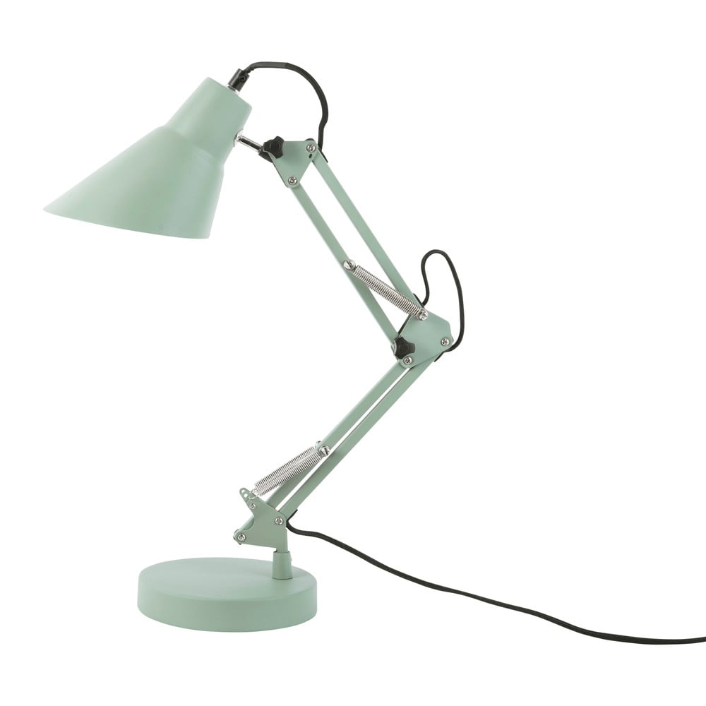 Zelená železná stolní lampa Leitmotiv Fit
