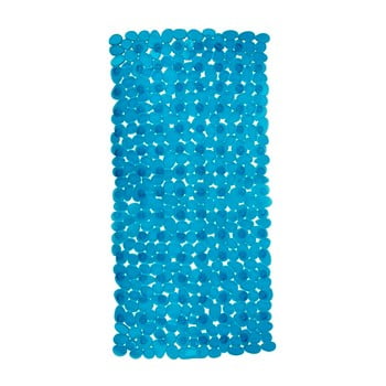 Covor baie anti-alunecare wenko drop, 71 x 36 cm, albastru petrol