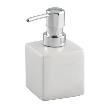Dozator din ceramică pentru săpun wenko square, alb